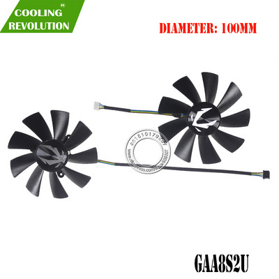 Ventilator grafic 100MM GAA8S2U DC12V 0.45A 4Pin pentru ZOTAC Gaming GeForce RTX 2080 RTX 2080 Ti SUPER AMP ZT-T20820D-10P OC