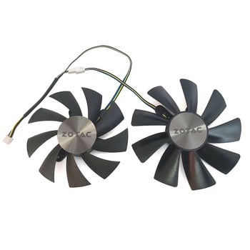 НОВ 87MM 100MM GA92S2H GAA8S2U GTX 1080TI MINI GPU Вентилатор，За ZOTAC GeForce GTX 1080Ti Mini 1070Ti Mini 1060 Вентилатор за охлаждане на видеокарта