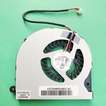 Нов лаптоп CPU GPU вентилатор за охлаждане Cooler Notebook Подходящ за Hasee DFS501105FR0T FHCX DFS501105FROT FCN FJL0 FJLO FG5B лаптопи