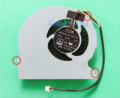 Novi laptop CPU gpu ventilator za hlađenje Hladnjak za prijenosno računalo Prikladan za Hasee DFS501105FR0T FHCX DFS501105FROT FCN FJL0 FJLO FG5B prijenosna računala