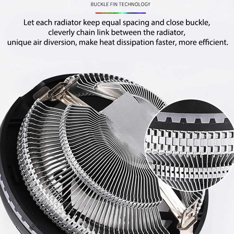 1Pc Led CPU hladnjak Hlađenje CPU Ventilator Pc Ventilator za hlađenje 1200 Radijator za Lga 775 1150 1151 1155 1156 1366 X79 X99 2011 Amd AM3/4