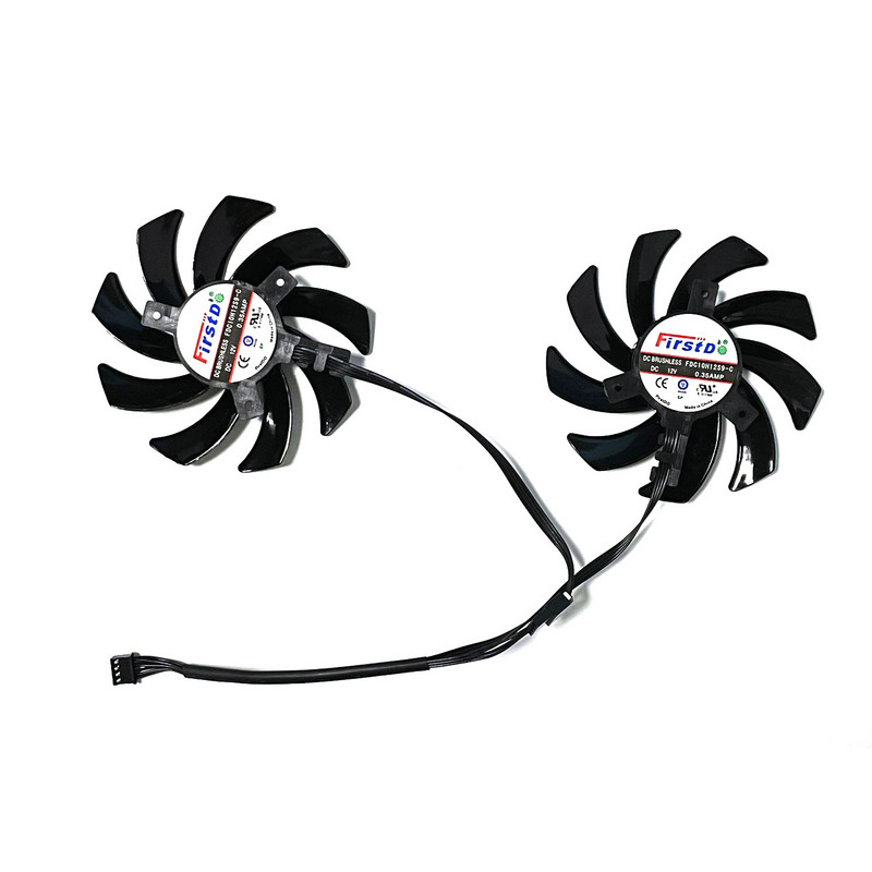 2 vnt FD7010H12S FDC10H12S9-C R9 270X GPU aušintuvas, skirtas Xfx R9 285/280/290/290X/280X Rx 480/470 Sapphire R9 270X 280