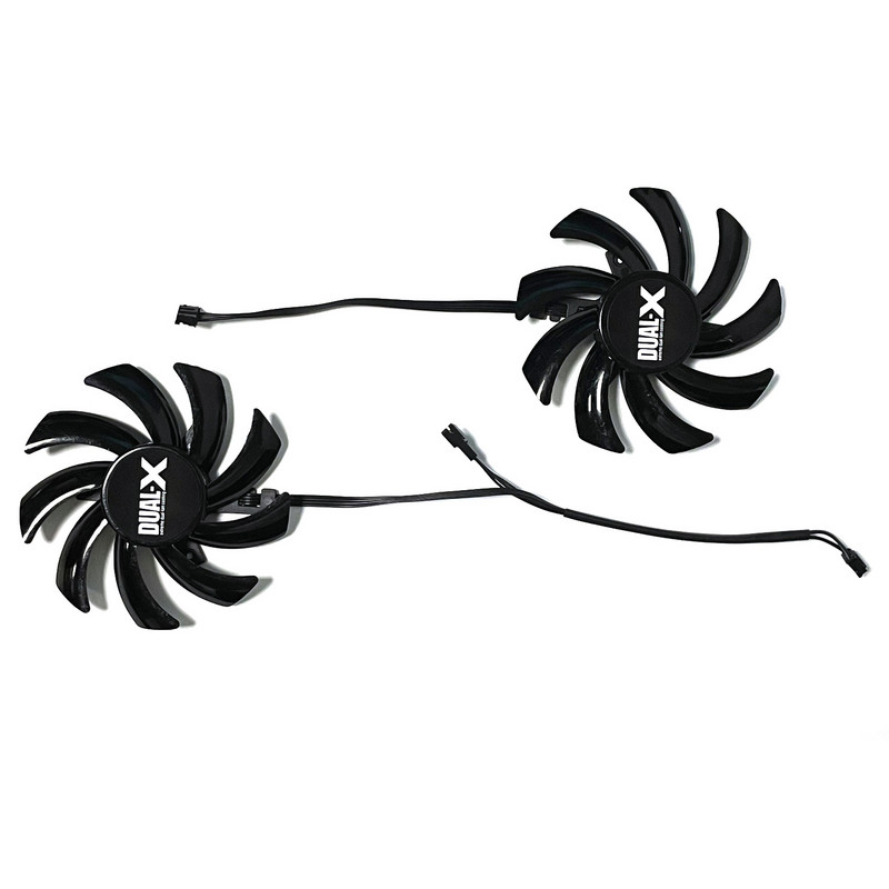 2 vnt FD7010H12S FDC10H12S9-C R9 270X GPU aušintuvas, skirtas Xfx R9 285/280/290/290X/280X Rx 480/470 Sapphire R9 270X 280