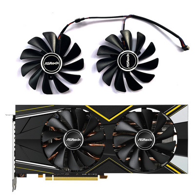 2 komada CF1010U12S FDC10U12S9-C RX 5700 XT GPU hladnjak za Asrock Radeon RX 5700 XT 5700XT grafički ventilator za hlađenje