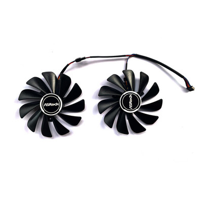 2tk CF1010U12S FDC10U12S9-C RX 5700 XT GPU jahuti Asrock Radeon RX 5700 XT 5700XT graafika jahutusventilaatori jaoks