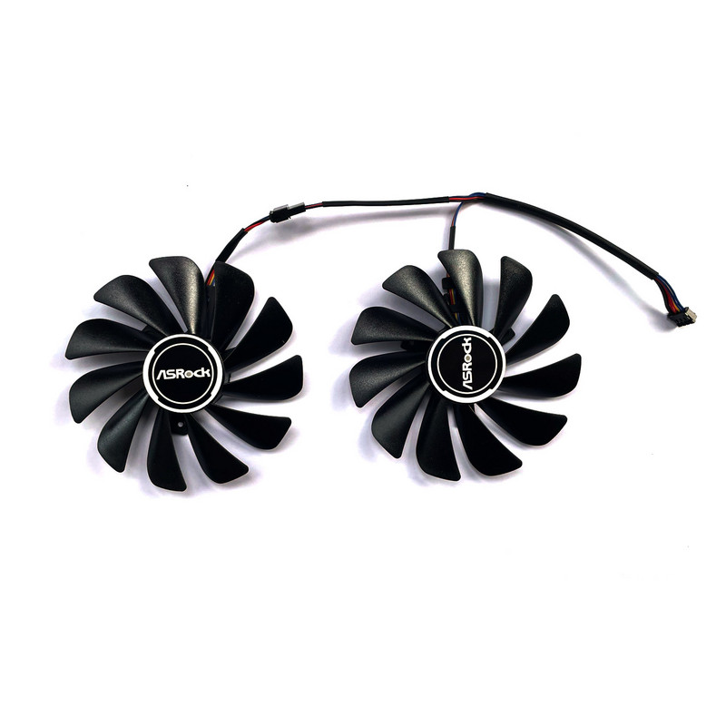 2tk CF1010U12S FDC10U12S9-C RX 5700 XT GPU jahuti Asrock Radeon RX 5700 XT 5700XT graafika jahutusventilaatori jaoks