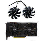 2PCS GA92S2H GA92A2H DC 12V 0,35A 85MM 4PIN RTX2060 GPU dzesētājs Zotac RTX2060 2060 SUPER iznīcinātājam HA/HB grafikas dzesēšanas ventilators