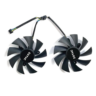 2PCS GA92S2H GA92A2H DC 12V 0,35A 85MM 4PIN RTX2060 GPU dzesētājs Zotac RTX2060 2060 SUPER iznīcinātājam HA/HB grafikas dzesēšanas ventilators