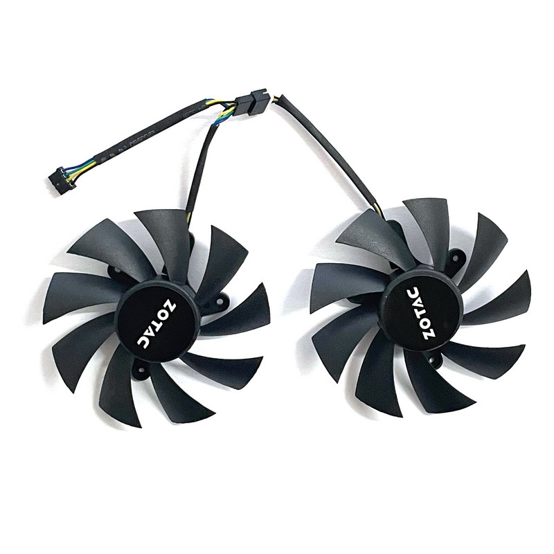 2PCS GA92S2H GA92A2H DC 12V 0,35A 85MM 4PIN RTX2060 GPU dzesētājs Zotac RTX2060 2060 SUPER iznīcinātājam HA/HB grafikas dzesēšanas ventilators