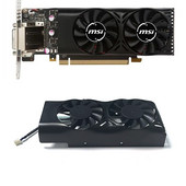 Vadonatúj HA5510M12F-Z XY-D05510S 2 tűs 0,20A hűtőventilátor MSI GeForce GTX 1050 2GT LP GTX 1050Ti 4GT LPV1 grafikus kártya cseréjéhez