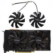 NOVO 2KOM 87MM 4PIN GA92A2H GAA8S2U RTX 2060 GPU ventilator，za ZOTAC RTX 2060 2060 SUPER GTX 1660 1660TI ventilator za hlađenje grafičke kartice
