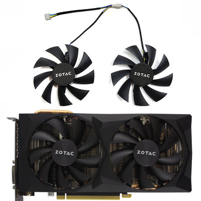 ΝΕΟ 2PCS 87MM 4PIN GA92A2H GAA8S2U RTX 2060 ανεμιστήρας GPU，Για ανεμιστήρα ψύξης κάρτας γραφικών ZOTAC RTX 2060 2060 SUPER GTX 1660 1660TI