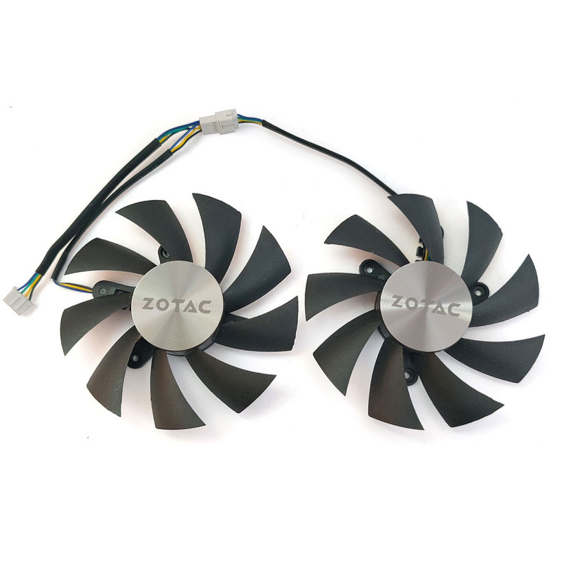 NOVO 2KOM 87MM 4PIN GA92A2H GAA8S2U RTX 2060 GPU ventilator，za ZOTAC RTX 2060 2060 SUPER GTX 1660 1660TI ventilator za hlađenje grafičke kartice