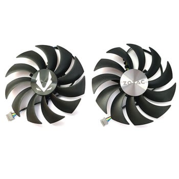 НОВ CF1010U12S GAA8S2U RTX 3070 AMP Holo LHR GPU вентилатор，За ZOTAC GAMING GeForce RTX 3070 AMP Holo LHR вентилатор за охлаждане на графична карта