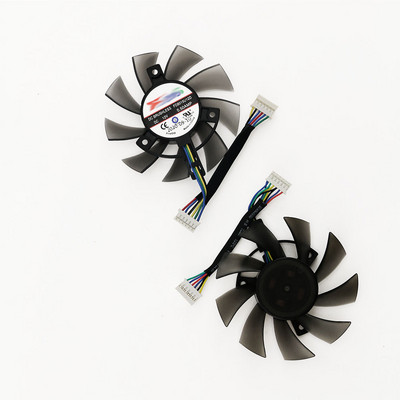 Ανεμιστήρας ψύξης 6 ακίδων 75MM FD8015U12D RTX 2060 GTX1660 Ti για ανεμιστήρα ψύξης κάρτας γραφικών ASUS GTX 1660 1660Ti TUF GAMING OC RTX2060