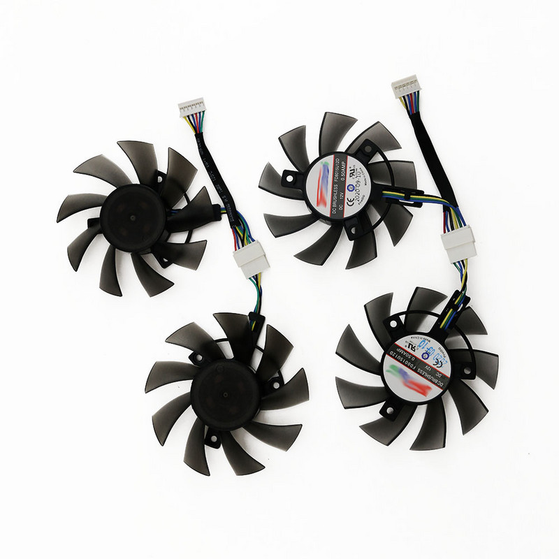 Ανεμιστήρας ψύξης 6 ακίδων 75MM FD8015U12D RTX 2060 GTX1660 Ti για ανεμιστήρα ψύξης κάρτας γραφικών ASUS GTX 1660 1660Ti TUF GAMING OC RTX2060