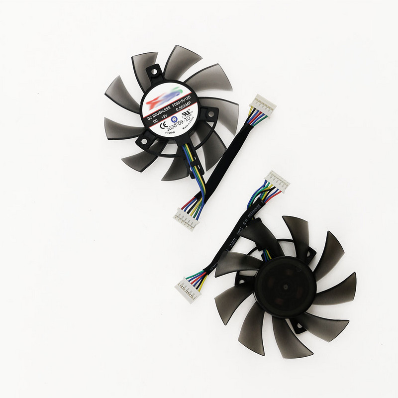 Ανεμιστήρας ψύξης 6 ακίδων 75MM FD8015U12D RTX 2060 GTX1660 Ti για ανεμιστήρα ψύξης κάρτας γραφικών ASUS GTX 1660 1660Ti TUF GAMING OC RTX2060
