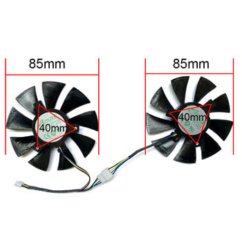 НОВ 85MM 4PIN GA91S2H 12V 0.35A 40*40*40mm VGA вентилатор за ZOTAC GeForce GTX 1060 AMP GTX1070 MINI Графична карта Охладител Охлаждащ вентилатор