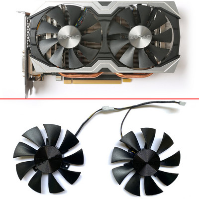 ÚJ 85MM 4PIN GA91S2H 12V 0.35A 40*40*40mm VGA ventilátor ZOTAC GeForce GTX 1060 AMP GTX1070 MINI grafikus kártya hűtő hűtőventilátorhoz