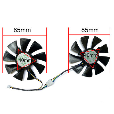 ÚJ 85MM 4PIN GA91S2H 12V 0.35A 40*40*40mm VGA ventilátor ZOTAC GeForce GTX 1060 AMP GTX1070 MINI grafikus kártya hűtő hűtőventilátorhoz