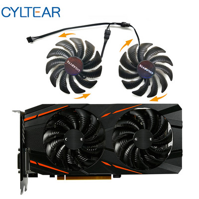 T129215SU GV-RX570/RX580 GAMING GV-RX470 WF2/RX480 WF2 88MM вентилатор за Gigabyte карти охлаждащ вентилатор