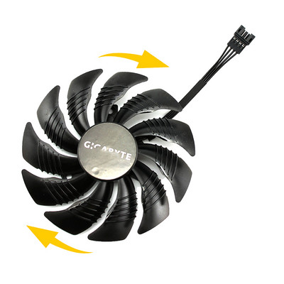 T129215SU GV-RX570/RX580 GAMING GV-RX470 WF2/RX480 WF2 88MM ventilátor pre grafické karty Gigabyte