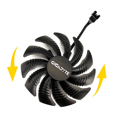 T129215SU GV-RX570/RX580 GAMING GV-RX470 WF2/RX480 WF2 88MM ventilátor pre grafické karty Gigabyte