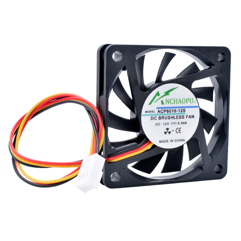 ACP60x60x10mm 70x70x10mm 80x80x10mm 60mm 70mm 80mm ventilaator 3-juhtmeline kiiruse jälgimine Üliõhuke jahutusventilaator, mis sobib šassii protsessoriga