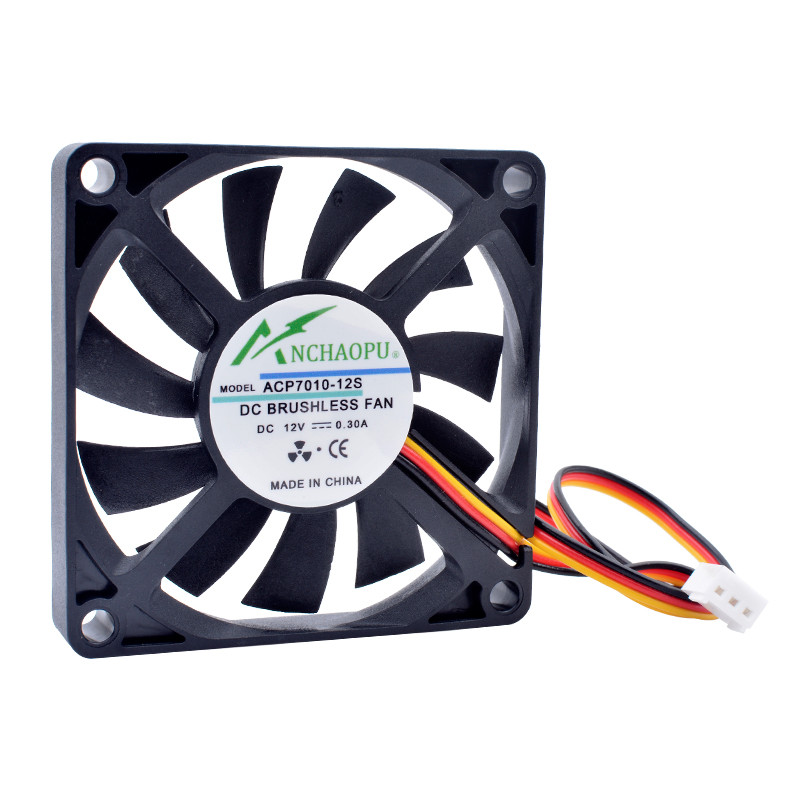 ACP60x60x10mm 70x70x10mm 80x80x10mm 60mm 70mm 80mm ventilaator 3-juhtmeline kiiruse jälgimine Üliõhuke jahutusventilaator, mis sobib šassii protsessoriga