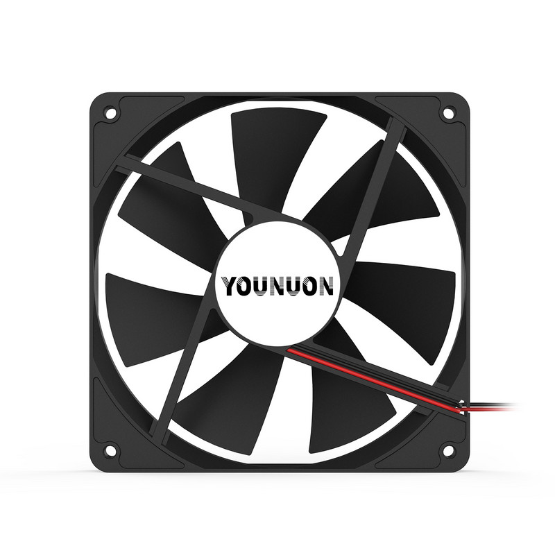 YOUNUON DC 140mm 5V 12V 24V 2PIN USB 140x140x25mm Dual Ball PC kefe nélküli ház hűtőventilátor 14025 14CM CPU szekrény hűtőventilátor