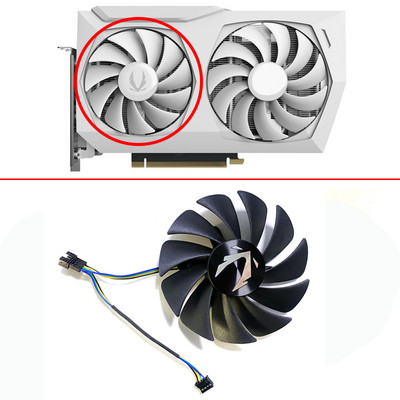 89MM 100MM CF9015H12S CF1010U12S 4PIN balts RTX3070 3060 Twin GPU priekš ZOTAC RTX 3070 Twin Edge RTX 3060 Twin Edge OC RTX3060Ti