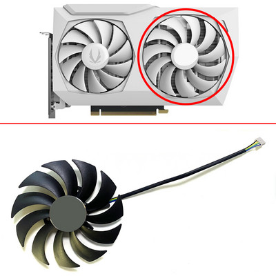 89MM 100MM CF9015H12S CF1010U12S 4PIN balts RTX3070 3060 Twin GPU priekš ZOTAC RTX 3070 Twin Edge RTX 3060 Twin Edge OC RTX3060Ti