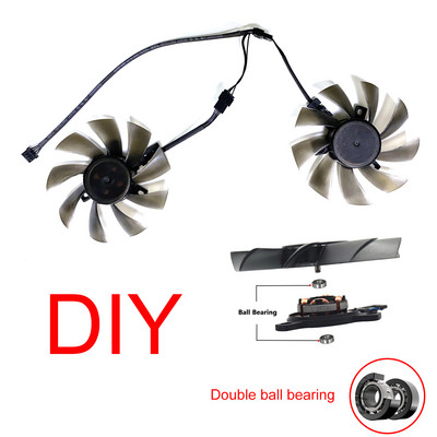 2db FDC10H12S9-C FD7010H12S 4PIN hűtőventilátor Sapphire HD6850 HD6970 HD7870 2G HD7950 HD7970 XFX R9 270X 280X grafikus ventilátorhoz