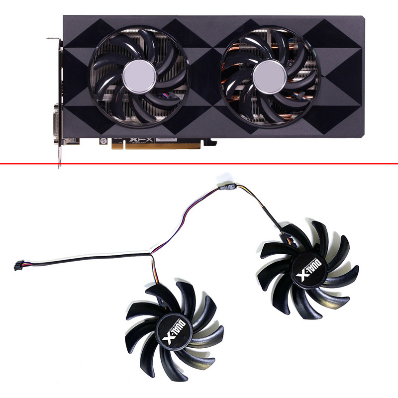 2db FDC10H12S9-C FD7010H12S 4PIN hűtőventilátor Sapphire HD6850 HD6970 HD7870 2G HD7950 HD7970 XFX R9 270X 280X grafikus ventilátorhoz