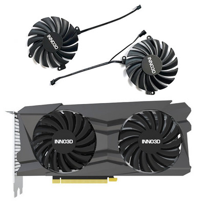 NAUJAS 85 mm 4 PIN DC 12 V 0,35 A CF-12910S RTX3070 GPU aušintuvas, skirtas Inno3D GEFORCE RTX 3050 3060Ti 3070 TWIN X2 OC vaizdo plokštės ventiliatoriui