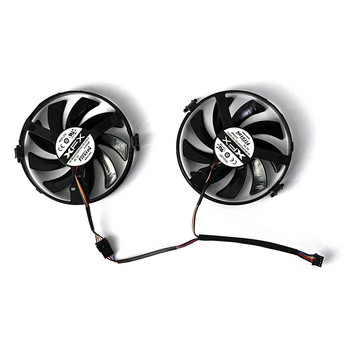 2 τμχ FDC10U12S9-C 4pin FY09010H12LPB ETH Cooling Fan for Radeon XFX R9 380 X R7 350 360 370 460-2/4 Card Graphics Fan