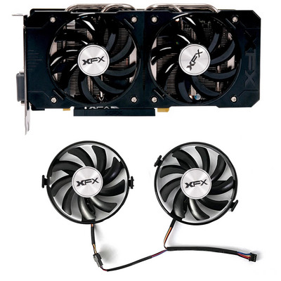 2db FDC10U12S9-C 4 tűs FY09010H12LPB ETH hűtőventilátor Radeon XFX R9 380 X R7 350 360 370 460-2/4 grafikus kártya ventilátorhoz