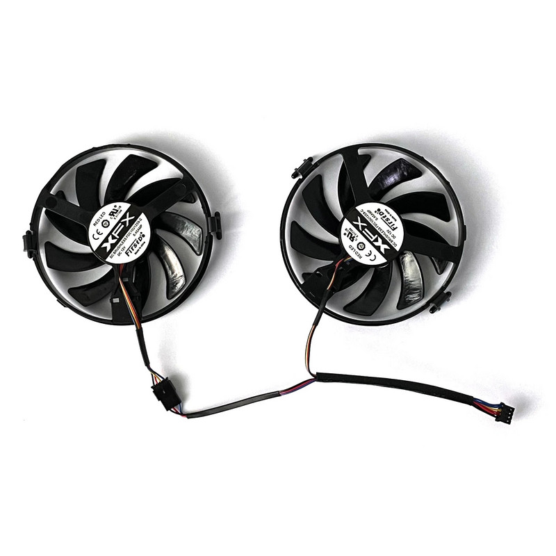 2db FDC10U12S9-C 4 tűs FY09010H12LPB ETH hűtőventilátor Radeon XFX R9 380 X R7 350 360 370 460-2/4 grafikus kártya ventilátorhoz