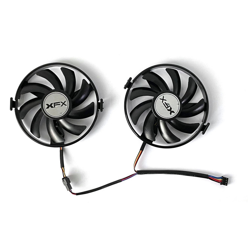 2db FDC10U12S9-C 4 tűs FY09010H12LPB ETH hűtőventilátor Radeon XFX R9 380 X R7 350 360 370 460-2/4 grafikus kártya ventilátorhoz