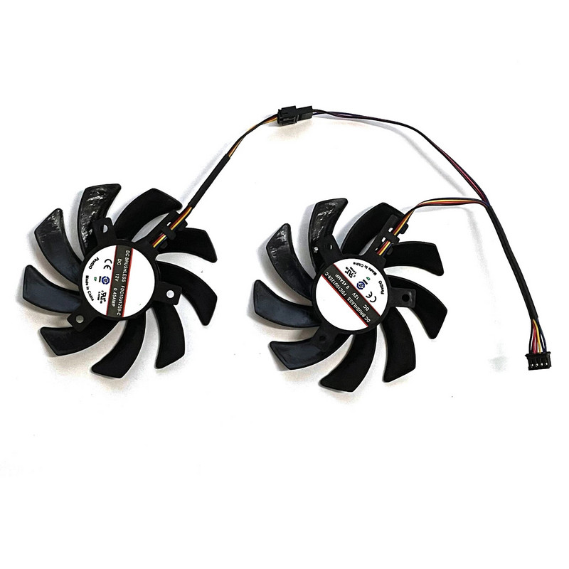 2PCS FDC10H12S9-C DC 12V 0.45A 4Pin 85mm за Sapphire R9 270 280 280X 285 HD7850 7950 7970 Вентилатор на графична карта