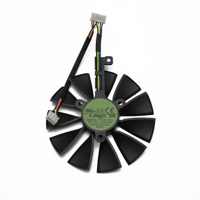 T129215SH DC12V 0,30 AMP T129215SL DC12V 0,20 AMP graafikakaardi jahutusventilaator 87 mm ASUS ROG STRIX RTX 2070 O8G GAMING jaoks