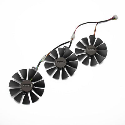 T129215SH DC12V 0,30 AMP T129215SL DC12V 0,20 AMP graafikakaardi jahutusventilaator 87 mm ASUS ROG STRIX RTX 2070 O8G GAMING jaoks