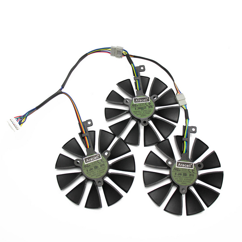 T129215SH DC12V 0,30 AMP T129215SL DC12V 0,20 AMP graafikakaardi jahutusventilaator 87 mm ASUS ROG STRIX RTX 2070 O8G GAMING jaoks