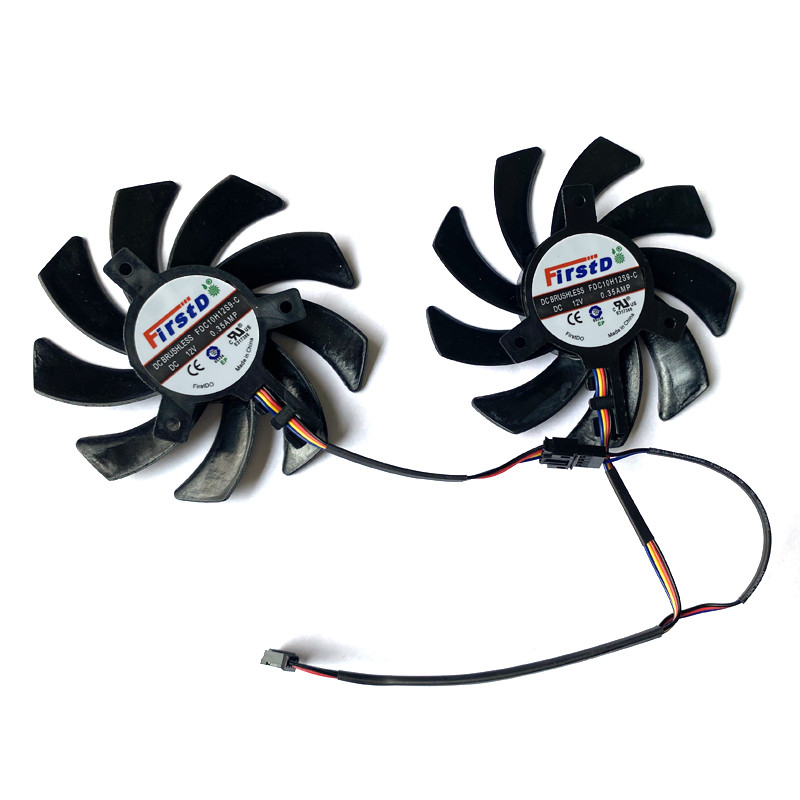 2PCS FDC10H12S9-C 85MM 4PIN HD6850 ventilator za hlađenje za sapphire Dual-X HD6850 HD6970 HD7870 2G HD7950 HD7970 R9 390 R9 285 ventilatora
