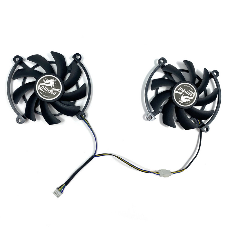 NOVO 2KOM. Ventilator za hlađenje iGame GTX 1060 1070 Ventilator hladnjaka za šarene iGame GeForce GTX1060 GTX1070 iGame U Ventilator za video karticu 85MM 4PIN