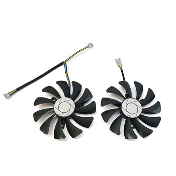 НОВ 2БР. 85MM 4PIN HA9010H12F-Z GTX 1060 GPU вентилатор，за MSI GTX 1060 OC 6G GTX 960 P106-100 P106 GTX960 вентилатор за охлаждане на видеокарта