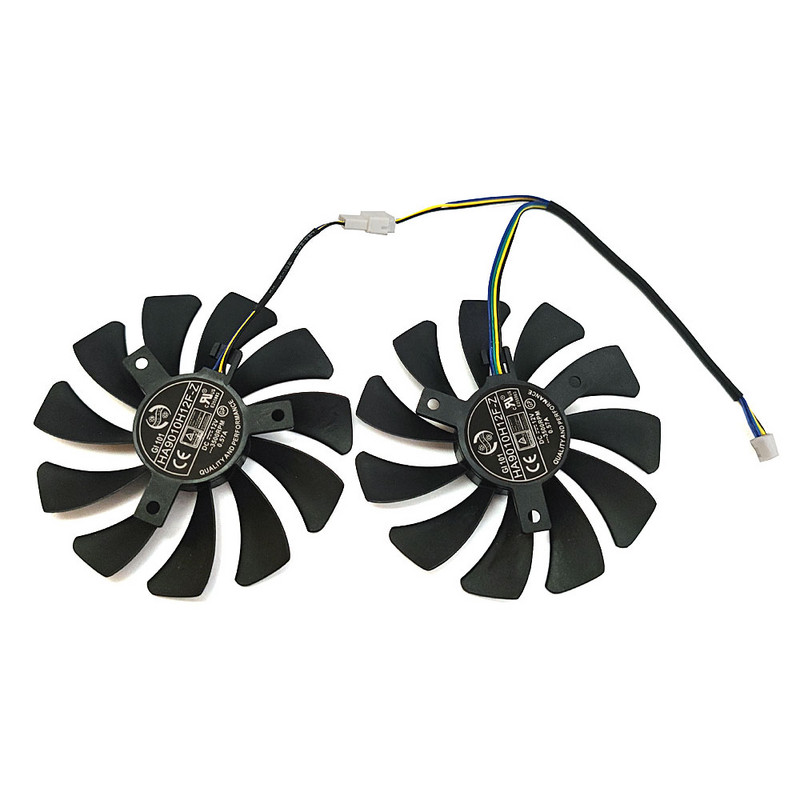 ÚJ 2 DB 85MM 4PIN HA9010H12F-Z GTX 1060 GPU ventilátor，MSI GTX 1060 OC 6G GTX 960 P106-100 P106 GTX960 videokártya hűtőventilátorhoz