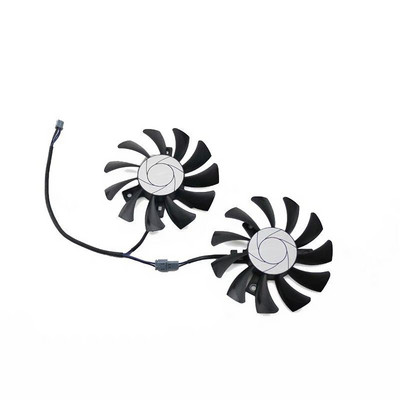 HA8010H12F-Z 75 Mm 2 Pin GTX1050Ti GPU Koeler Dual Fan Voor Msi Geforce Gtx 1050Ti GTX-1050-Ti-4GT-OC Grafische Kaart Koeling