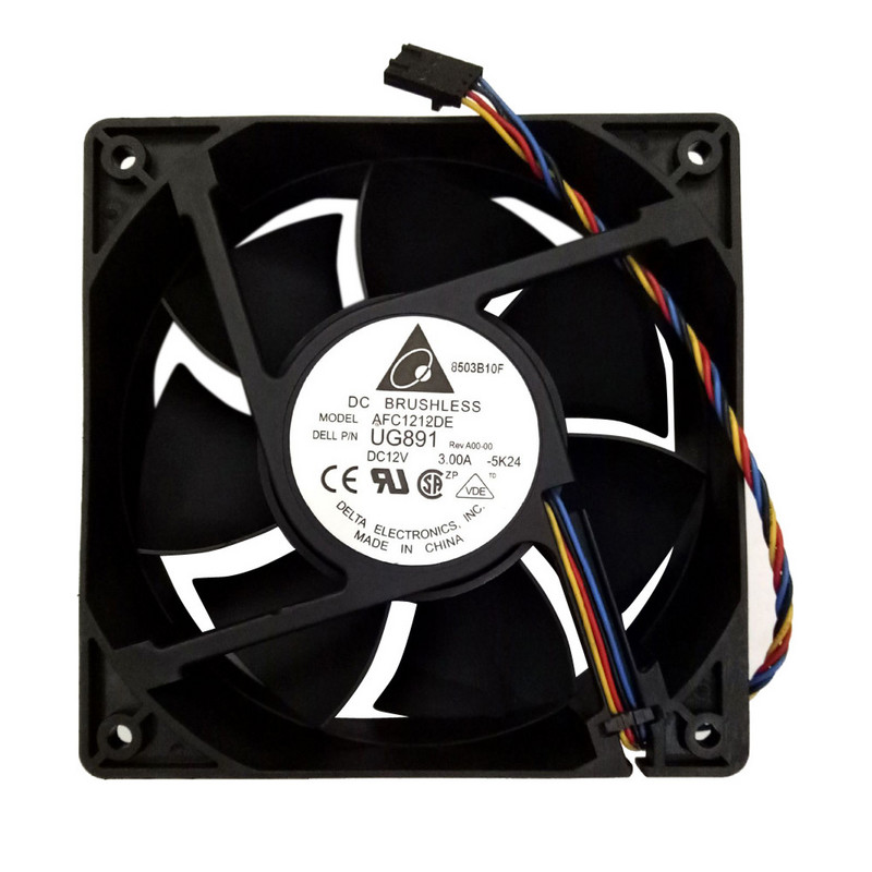 120x120x38mm 12v rutulinis guolių ventiliatorius, skirtas Antminer Bitmain S7 S9 6000RPM 120mm 4 kontaktų didelio apsisukimų greičio oro srauto Miner aušinimo ventiliatoriams