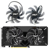 85mm 4PIN DC 12V 0.4A GA91S2U RTX2070 GPU hűtő Palit Rtx 2060 2060 Super 2070 GTX1660 1660TI Dual Video Card hűtőventilátorhoz
